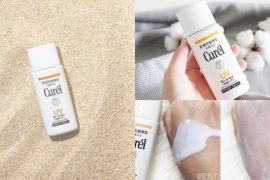 Review kem chống nắng Curel UV Protection Face Milk SPF50