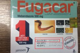 Cách phân biệt thuốc Fugacar giả và thật | Thuốc tẩy giun Fugacar
