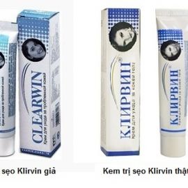 Cách phân biệt kem trị sẹo Klirvin thật và giả