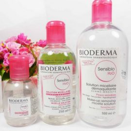 Review nước tẩy trang Bioderma Sensibio H2O màu hồng