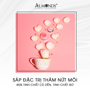 Sáp đặc trị thâm môi Almonds