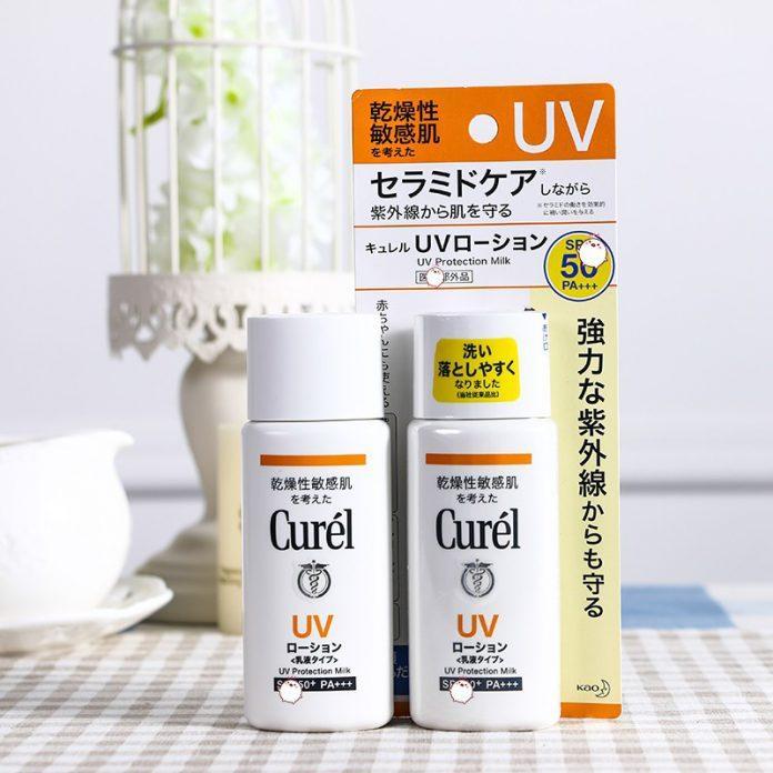 Kem chống nắng Curel UV Protection Face Milk SPF50