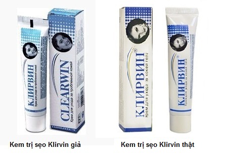 Cách phân biệt kem trị sẹo Klirvin thật và giả