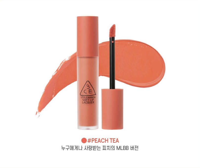 3CE Soft Lip Lacquer Peach Tea